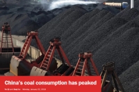 China’s coal consumption has peaked