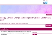 Energy, Climate Change and Complexity Science Conference, 2017
