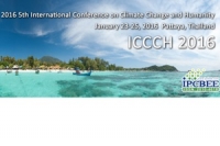 2016 5th International Conference on Climate Change and Humanity (ICCCH 2016)