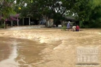 ชลบุรี-ฝนถล่ม ถนนเกาะจันทร์-พนัสนิคม อ่วม
