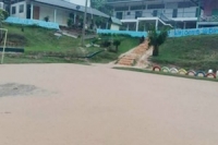 ฝนหนัก น้ำป่าหลากโรงเรียนที่น่าน ลดระดับทันเปิดเทอมวันแรก