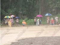 ฝนตกหนักทั้งคืนน่านน้ำท่วม